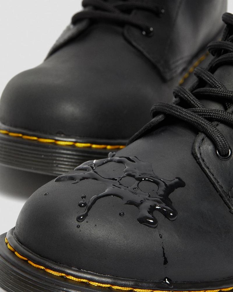 Dr Martens Youth 1460 Vanntette Lær Fritidsstøvler Barn Svarte | Norge 156DFM